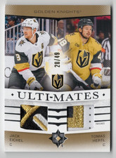 2024-25 Ultimate Collection Ulti-Mates Patch Jack Eichel & Tomas Hertl 20/49