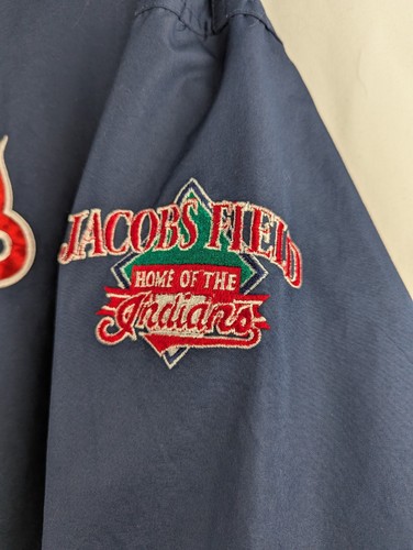 Cleveland Indians Slip Over Jacket/ Wind Breaker Medium Ladies. Circa 2001 MLB - Picture 5 of 11