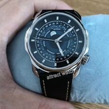 42mm Parnis Sapphire Crystal Blue Romantic Starry Sky Dial Luminous Marks Watch