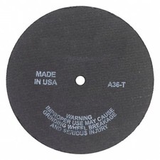 Abrasive Cut-Off Wheel, Type 1, 4 In Dia, 0.035 In Thick, 1/4 In Arbor Hole