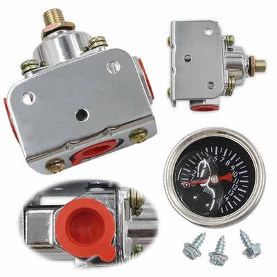 #ad 12 804 Low Fuel Pressure Regulator w Gauge For Holley Carburetor 3 8in NPT $32.78