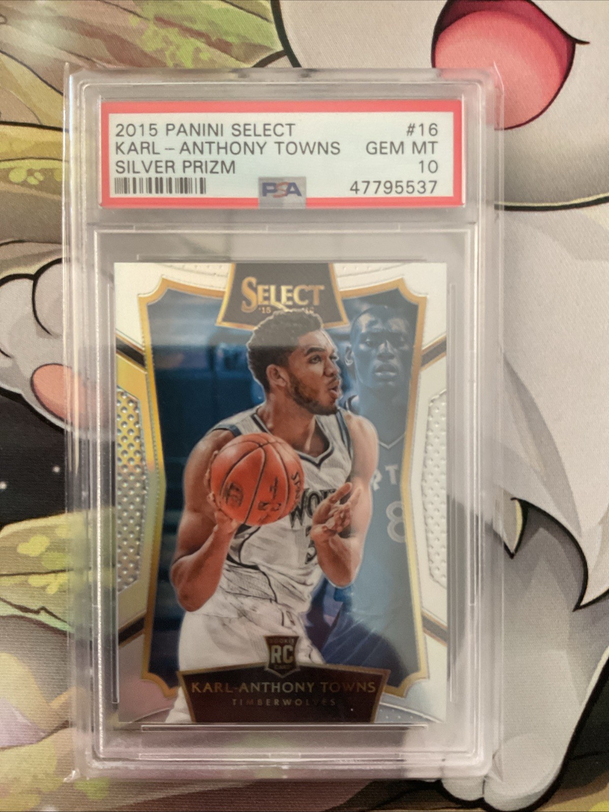 2015-16 Panini Select - Concourse Karl-Anthony Towns #16 Silver Prizm (RC)