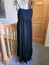 Asos sundress maxi black size 10