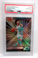 LaMelo Ball 2020-21 Panini Chronicles Bronze Prizm Card#395 PSA10!POP1!Hornets