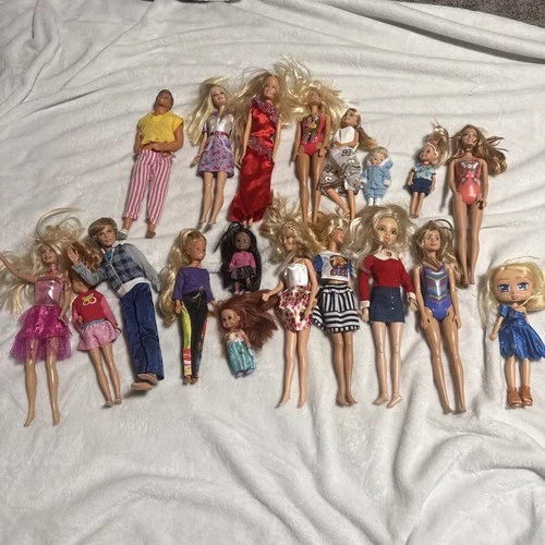 Mattel 1990  Barbie Doll Lot 19 Vintage Boys And Girls Baby Barbie Accessories
