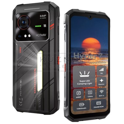 HOTWAV Hyper 7 5G Outdoor Smartphone 256GB 6.6 Zoll FHD+ Handy Ohne Vertrag 120H