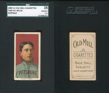 1909 T206 Vic Willis Portrait Pittsburgh Pirates SGC 2.5 ***Low Pop Old Mill***