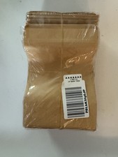 120pc Kraft Resealable Stand Up Bags 5.9x8.6 Clear Window