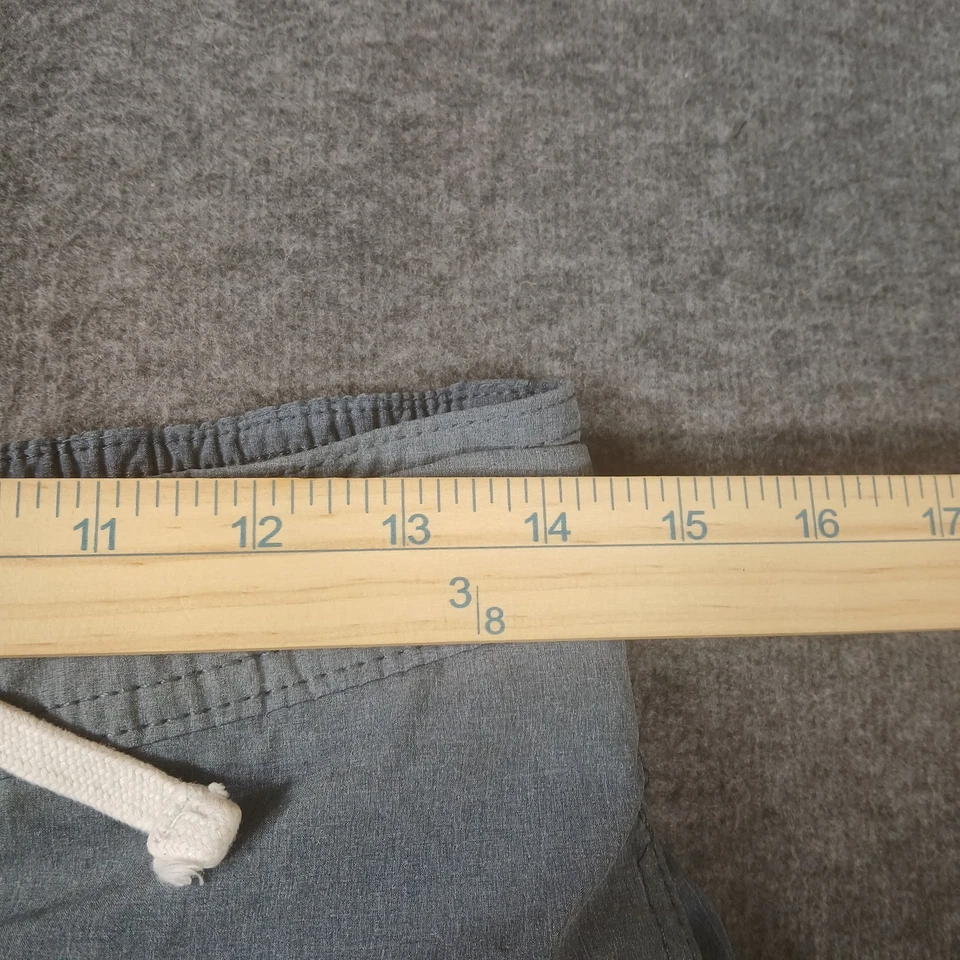 H&M Men's Size Small Gray Red Striped Beach Board Shorts - Image 4 of 4