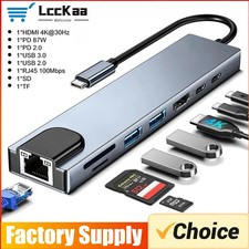 USB C Hub 7/8 in 1 4K HDMI Adapter Splitter m...