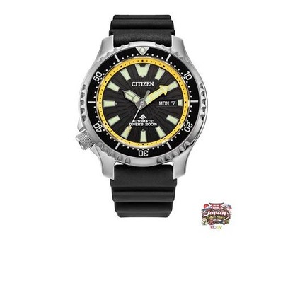 Citizen Promaster Dive Automatikuhr mit schwarzem Zifferblatt und schwarzem P...