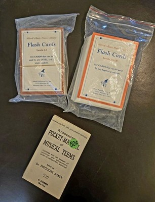 Piano Flash Cards And Musical Terms Book