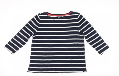 Blaues Baumwoll-T-Shirt Damen UK-Größe 14