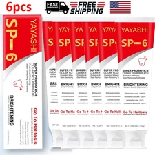 6Pack SP-6 Probiotic Toothpaste,Sp-6 Toothpaste Whitening Quick White Toothpaste