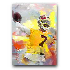 Dwayne Haskins #2 Art Card Limited 19/50 Vela Signed (Washington Redskins)