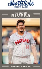Eduardo Rivera Custom Baseball Card Boston Re...