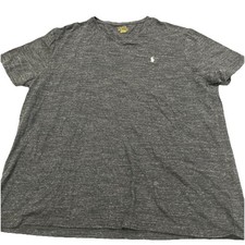 Polo Ralph Lauren V-Neck Classic Fit T-Shirt Mens XXL Heather Gray Logo