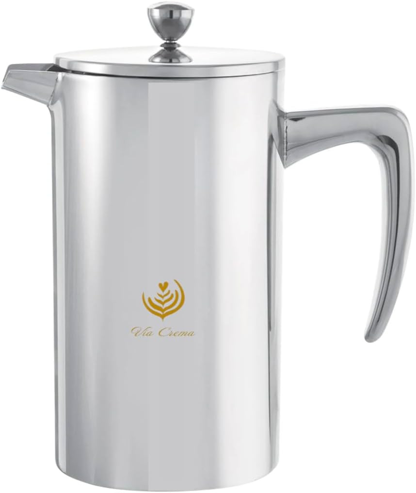 Coffee Maker, 1000ml/800ml Or 34oz/27oz, Stainless Steel/gla