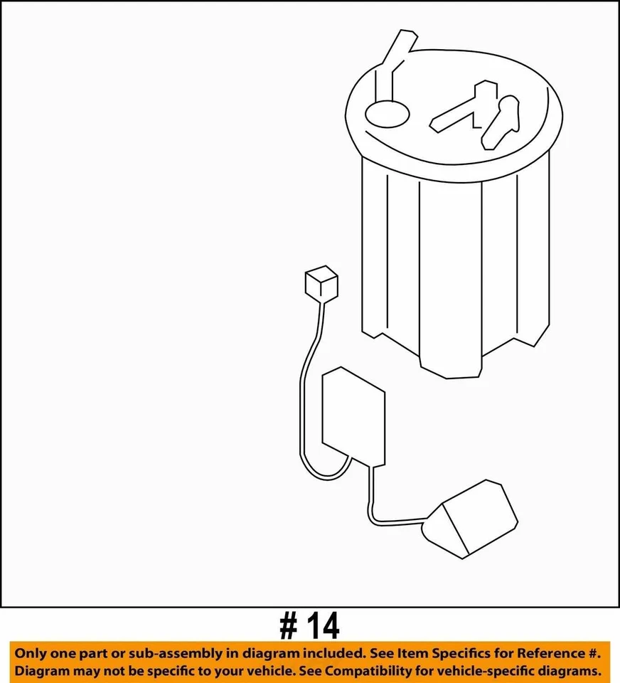 Conjunto de bomba de combustible Subaru Legacy 2012 2,5 L usado fabricante de equipos originales 153 k millas Foto 4 de 4