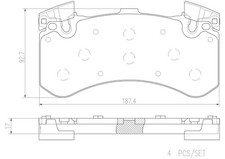 1 x BREMBO Brake Pad Set  disc brake P85136N