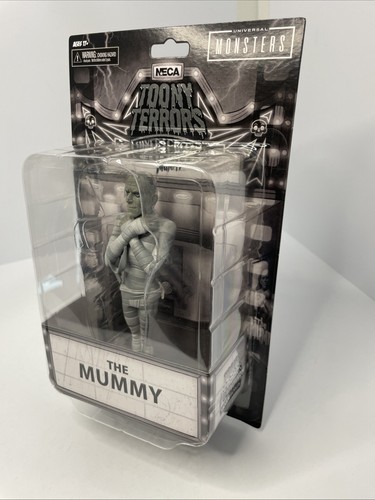 NECA Toony Terrors Silver Screen: THE MUMMY Black & White Figure - Picture 3 of 8