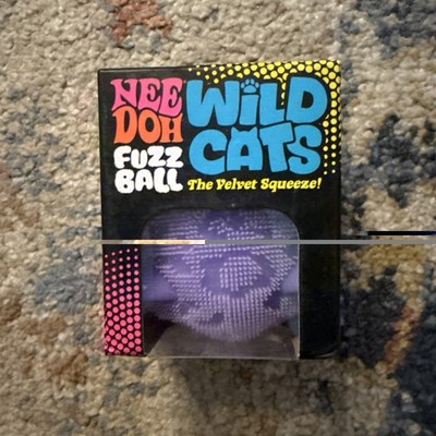  GENUINE Needoh Wild Cats Fuzz Ball NEE DOH Purple Color NEW Sealed (Random)