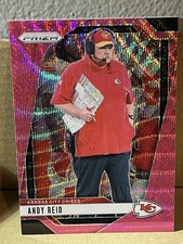 Panini Prizm Football 2024 Andy Reid Pink Wave #145 Chiefs Card