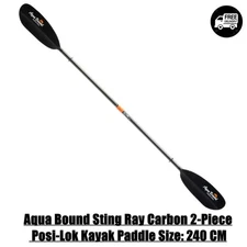 "Aqua Bound Sting Ray Carbon 2-Piece Posi-Lok Kayak Paddle Size: 240 CM "