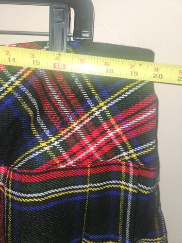 Womens Kilt Mini Skirt Size 20 Black Stewart Tartan NWT - Picture 6 of 6