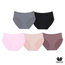  SET of 5 Wacoal Bikini Panty Polyester Fabric Soft Mid Waist WU1C34/WU1F34 