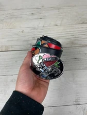 Vintage Ed Hardy Leather Belt Japan Y2K 90s Love Kills Men Black