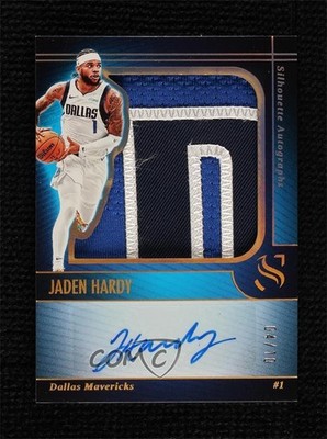2024-25 Panini Silhouette Holo Gold 4/10 Jaden Hardy #SIL-HRY Auto 1q7