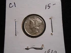 1939 Silver Mercury Dime Au c1