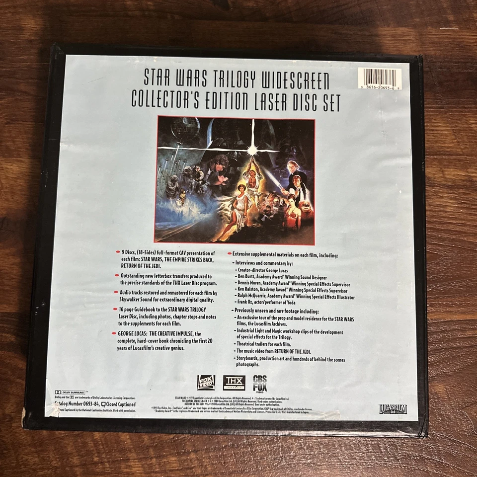 Star Wars Trilogy The Definitive Collection Widescreen Ed. LaserDisc Box Set - Image 4 of 4