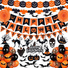 Halloween Party Decorations, 28Pcs Halloween Indoor Decorations Kit with Happy H