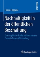 Florian Hepperle | Nachhaltigkeit In Der öFfentlichen Beschaffung | Taschenbuch