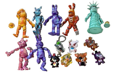 Funko Five Nights At Freddy s Lot 14 5'' Tie Dye Action Figures Mystery Minis