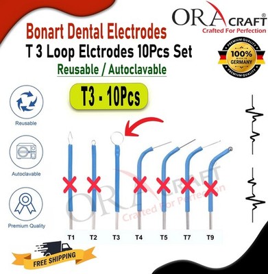 Bonart Dental Electrodes T3 Loop Elctrodes  Reusable old ART-E1 Tungsten Tips
