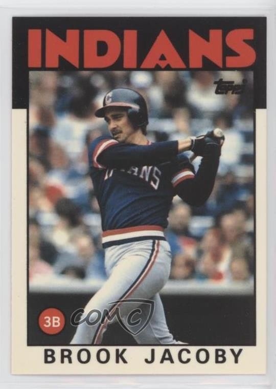 1986 Topps Collector's Edition (Tiffany) Brook Jacoby #116 8d2