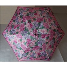 Christian Dior Women's Umbrella, Folding Umbrella, Tri-Fold, Pink Floral Pat