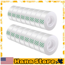 Clear Tape 16 Rolls - Transparent Gift Wrapping Tape Refills, Premium Adhesiv...