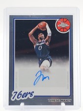 TYRESE MAXEY 2025-26 TOPPS CHROME UPDATE BASKETBALL 1980 AUTOGRAPH Q4856