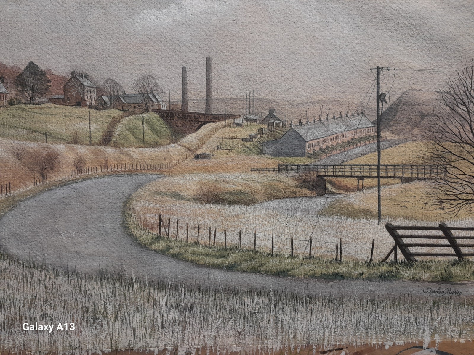 Antique Watercolor Painting Estate Find