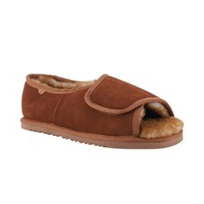 Lamo Apma Men's Open Toe Wrap Slippers Chestnut - 11 Medium