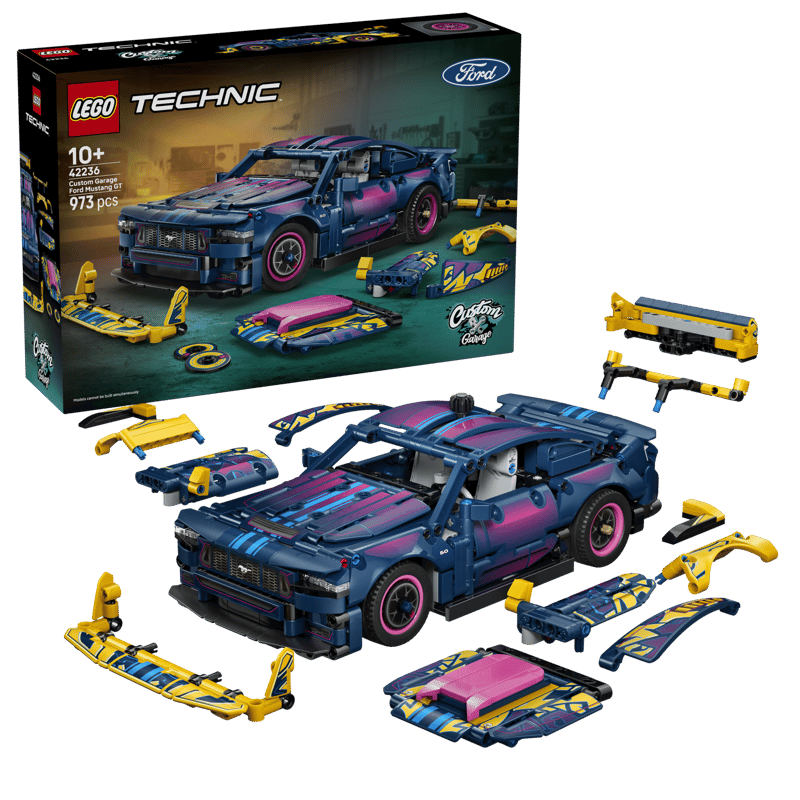 LEGO Technic 42236 Custom Garage Ford Mustang GT Car Age 10+ 973pcs