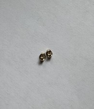 14kt solid gold 5mm friction earring back 1 pair