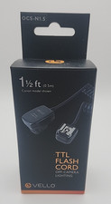 Vello TTL Flash Cord For Nikon 1 1/2 FT OCS-N1.5 Brand New