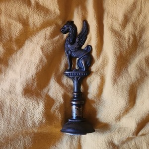 Antique Mid-19th-Century Griffin Finial