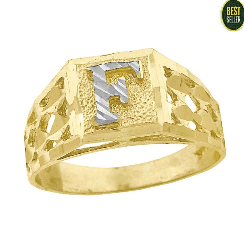 Square Babies Gold Rings BR022 | Pure Gold Jeweller