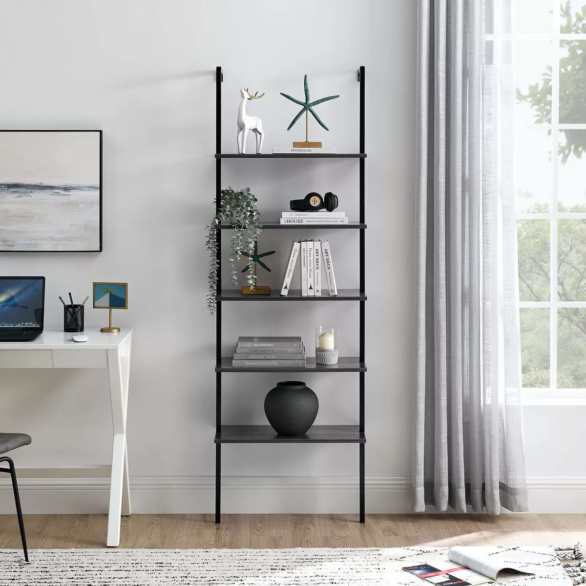 Ladder 2024 wall bookshelf
